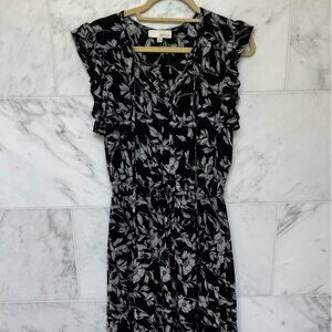 Black/White floral Pinch Viviana Maxi Dress